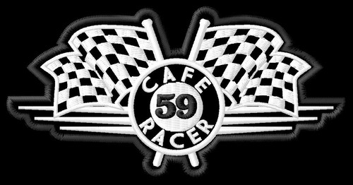 Cafe racer racing flags - cafe,