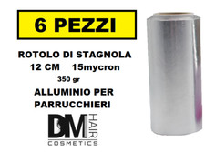 6 PEZZI STAGNOLA ALLUMINIO IN