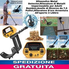 Metal Detector,Rilevatore di Metalli Impermeabile x Adulti Bambini Radar Oro