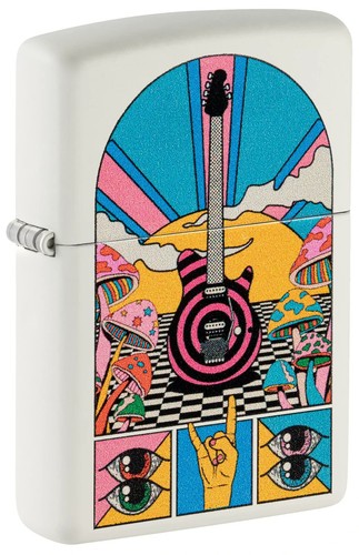 Zippo retro music - zippo, white