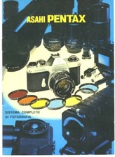 Asahi Pentax reflex 35mm catalogo sistema completo di fotografia anni '60