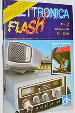 ELETTRONICA FLASH N°2 FEBBR. 1988 CTE-INT. MIDLAND ALAN 44 40 CANALI