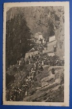 1920ca Vallepietra (Roma) - SS. trinità al monte Autore - processione pellegrini