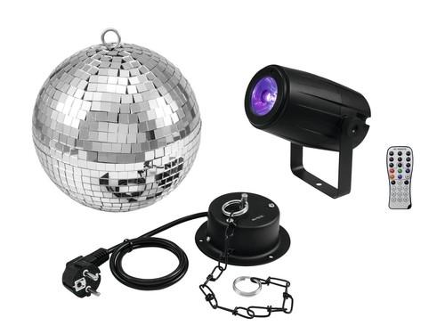 Set sfera specchio - a, led