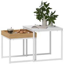 HOMCOM Set 2 Tavolini da