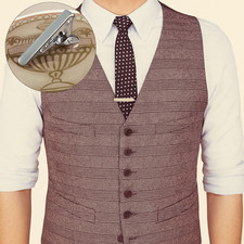 3CM Cromo Uomo Fermacravatta