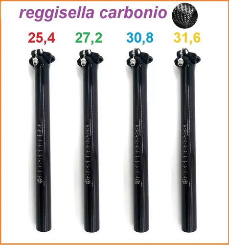 Reggisella fibra carbonio bici - carbonio,