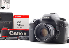 Corpo fotocamera reflex digitale Canon EOS 7D 18,0 MP 50 mm obiettivo F1,8 testato GIAPPONE [COME NUOVO]