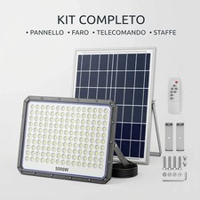 Faro led solare 5000w 320 - led,