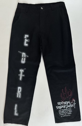 Pantaloni chino larghi neri