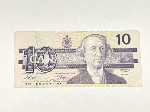 Banconota canada dollari - canada, 10