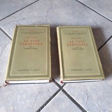 LE VITE PARALLELE Plutarco  Ed. Casini  Almerico Ribera Due Volumi Vedere Foto