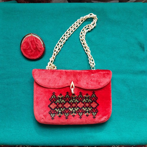 Borsa vintage velluto - , anni