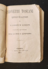 PROVERBI TOSCANI RACCOLTI ED ILLUSTRATI DA GIUSEPPE GIUSTI