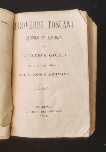 Proverbi toscani raccolti - proverbi,