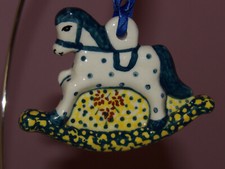 Polish Pottery Rocking Horse