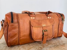 Borsone da viaggio in vera pelle Borsone in pelle per il fine settimana (24"X...