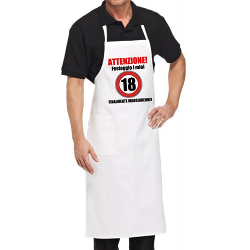 Grembiule bianco cucina - grembiule,