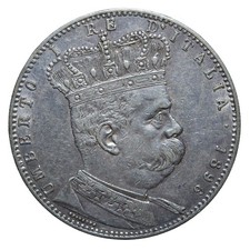 5 Lire 1896 Tallero - Roma - Umberto I - Eritrea - BB