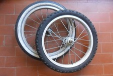 2 Ruote ant.e post. con copertoni 16x1,75 (bike bimbi bianchi legnano graziella)