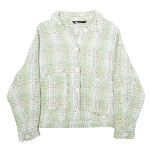 Zara giacca donna verde - zara, bianca