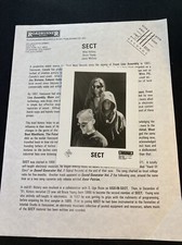 Press kit anni 90 con foto setta (Canada) rock industrial trance musica Mike Victory