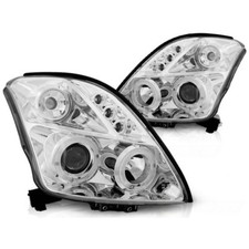 Fari Angel Eyes LED cromati
