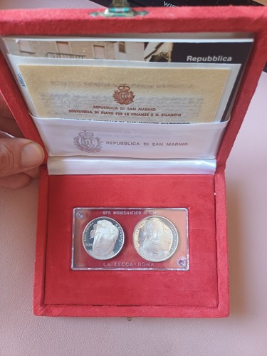 San marino dittico monete 500 - marino,