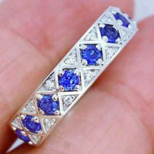 2Ct Round Cut Blue Tanzanite