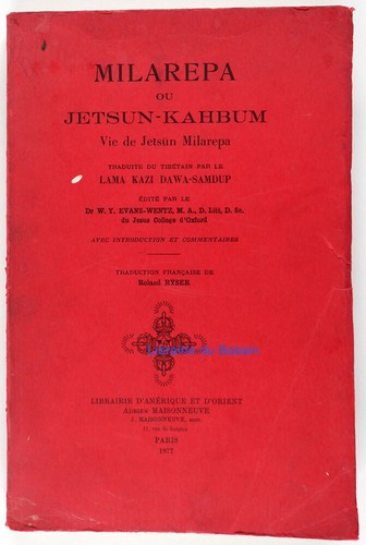 Milarepa jetsun kahbum vie - milarepa, ou