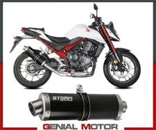 Terminale Scarico Storm By Mivv Oval Acciaio Nero HONDA CB 750 HORNET 2023 2026