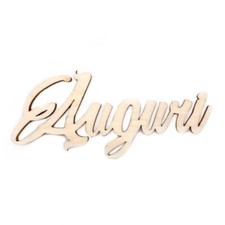 Sagoma in legno Auguri grande