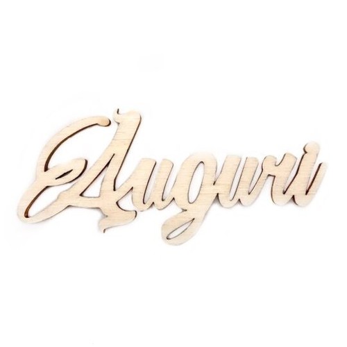 Sagoma legno auguri grande - sagoma,