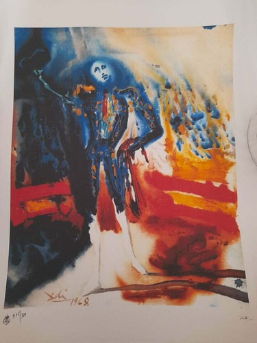 Litografia salvador dali - litografia", dali'