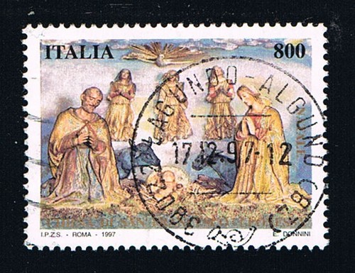 Italia francobollo natale - italia, 1