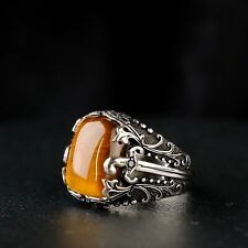 Anello uomo occhio di tigre in