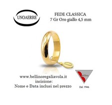 FEDE NUZIALE UNOAERRE 7 GR
