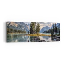 Quadro su Tela 90x30cm Lago