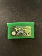 POKEMON VERDE FOGLIA GBA GAME BOY ORIGINALE ITA - BATTERIA OK - ADESIVO OTTIMO