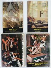 LOTTO 4 CATALOGHI HI FI - MARCUCCI - ALTA FEDELTA - HI FI 1974-78