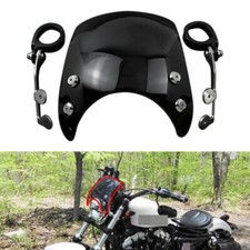 Parabrezza Parabrezza Nero per Harley Sportster XL 1200 883 04-19 DA