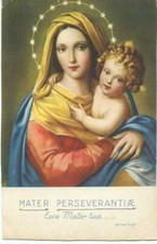 cartolina Madonna con Bambino