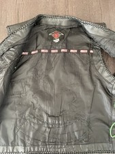 Gilet Biker in Vera Pelle -