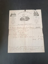 fattura antica Locomobili trebbiatrici, Ruston Proctor & C.Milano