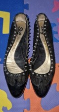 Ballerine Dolce & Gabbana 39 Borchie E Inserito Pizzo Nero