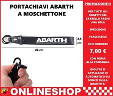 PORTACHIAVI ABARTH MOSCHETTONE NYLON COLORE NERO 595 695 124 BIPOSTO TUNING