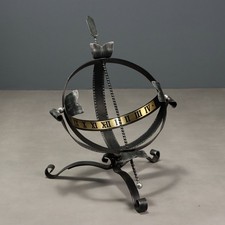 Meridiana da Esterno Antica Ferro Battuto Ottone XX Secolo Originale