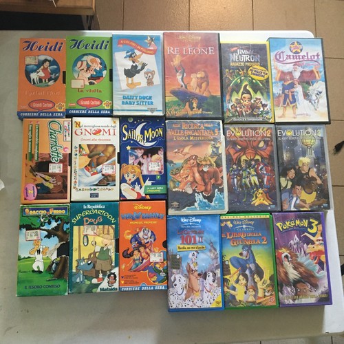 Lotto vhs cartoni animati - lotto,