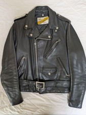 Schott NYC Perfecto 618 Double Rider giacca pelle uomo made in USA vintage taglia 34