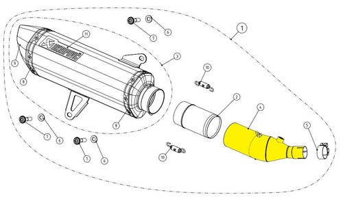 Akrapovic link pipe ss - akrapovic,